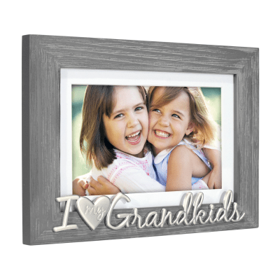 Malden 'I Love My Grandkids' Grey Wooden Picture Frame