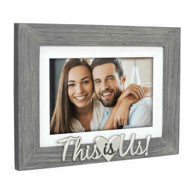 Malden 'This Is Us' Grey Wooden Picture Frame
