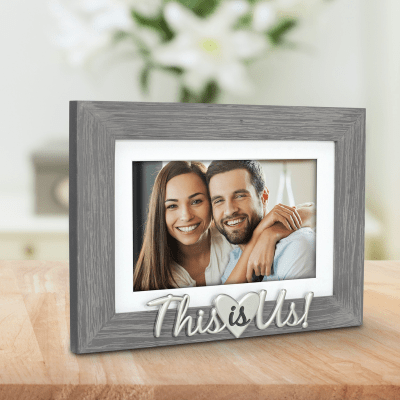Malden 'This Is Us' Grey Wooden Picture Frame