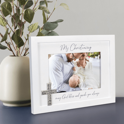 Malden 'My Christening' Matted Wooden Picture Frame