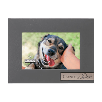 Malden 'I Love My Dog' Dark Grey Picture Frame