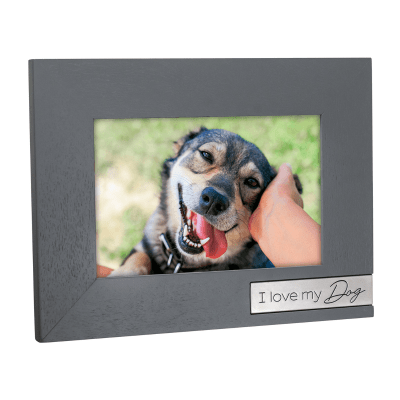 Malden 'I Love My Dog' Dark Grey Picture Frame