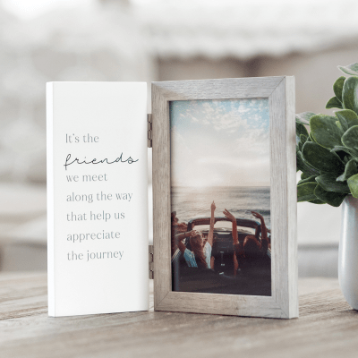 Malden 'It's the Friends...' Grey Hinged Picture Frame