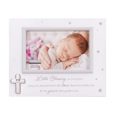 Malden 'Little Blessing' with Metal Cross Picture Frame