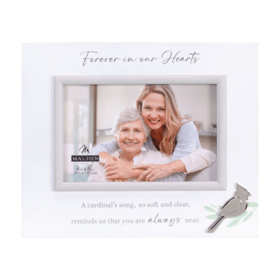 Malden 'Forever in Our Hearts' with Metal Cardinal Remembrance Picture Frame