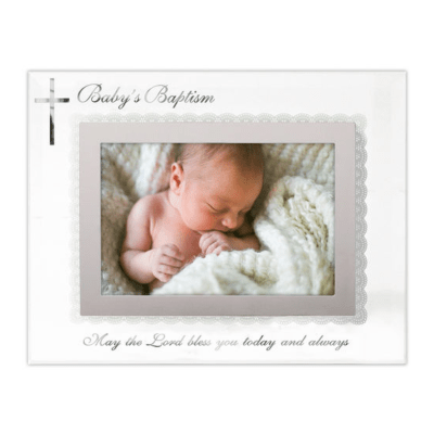Malden 'Baby's Baptism' Glass Picture Frame