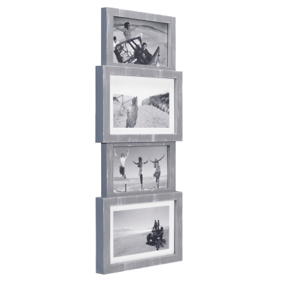 Malden Four Photo Stacked Berkshire Greywash Picture Frames