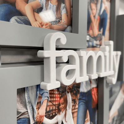 Malden 'Family Puzzle' Six Photo Collage Grey Picture Frame