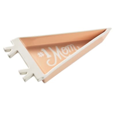 #1 Mom Pennant Trinket Dish