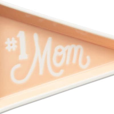 #1 Mom Pennant Trinket Dish