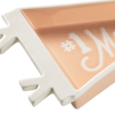 #1 Mom Pennant Trinket Dish