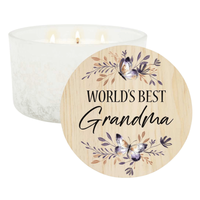 World's Best Grandma 3-Wick Candle