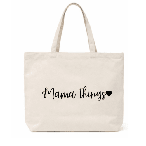 Mama Things Canvas Tote Bag