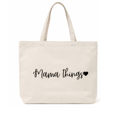 Mama Things Canvas Tote Bag