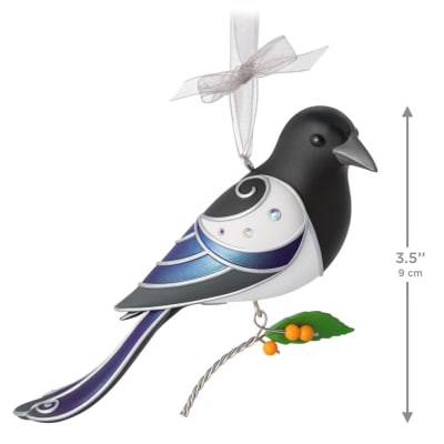 The Beauty of Birds Black-Billed Magpie Ornament