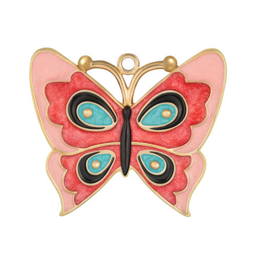 Mini Lovely Little Butterfly Metal Ornament, 1.25
