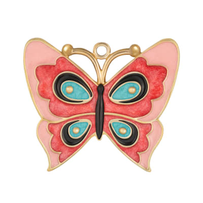 Mini Lovely Little Butterfly Metal Ornament, 1.25