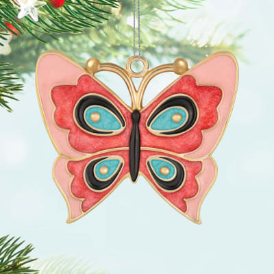 Mini Lovely Little Butterfly Metal Ornament, 1.25