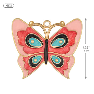 Mini Lovely Little Butterfly Metal Ornament, 1.25