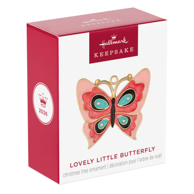 Mini Lovely Little Butterfly Metal Ornament, 1.25