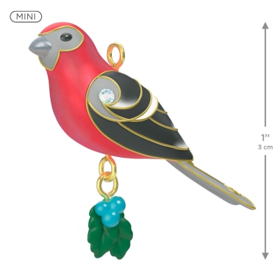 Mini Pine Grosbeak Ornament, 1