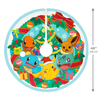 Pokémon Holiday Fabric Tree Skirt, 48