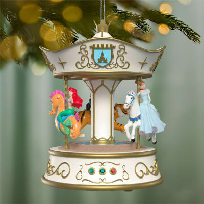 Disney Princess Dreams Go Round Musical Ornament With Light and Motion