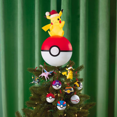 Pokémon Holiday Pikachu Tree Topper With Light, 13.5