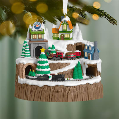 Lionel® Christmas Mountain Musical Ornament With Light and Motion