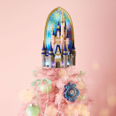 Walt Disney World Magic Kingdom Cinderella Castle Tree Topper With Light and Sound, 10.75