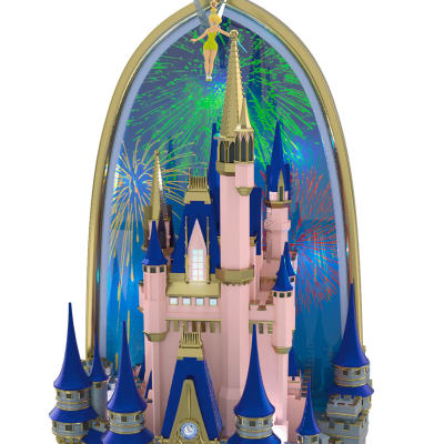 Walt Disney World Magic Kingdom Cinderella Castle Tree Topper With Light and Sound, 10.75
