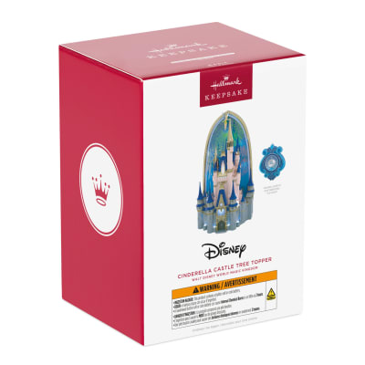 Walt Disney World Magic Kingdom Cinderella Castle Tree Topper With Light and Sound, 10.75