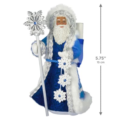 Black Father Christmas Ornament