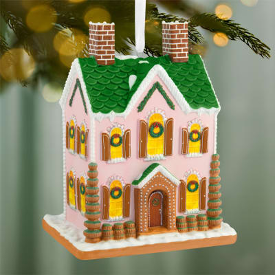 Gorgeous Gingerbread House Porcelain Ornament