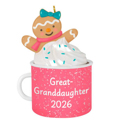 Great-Granddaughter Hot Cocoa Mug 2026 Ornament