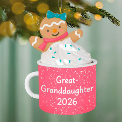 Great-Granddaughter Hot Cocoa Mug 2026 Ornament