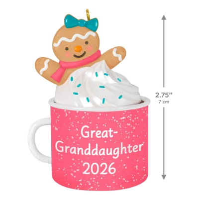 Great-Granddaughter Hot Cocoa Mug 2026 Ornament