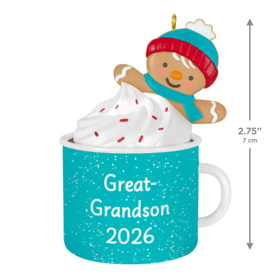 Great-Grandson Hot Cocoa Mug 2026 Ornament