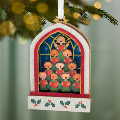 Lifting Their Voices Musical Papercraft Ornament
