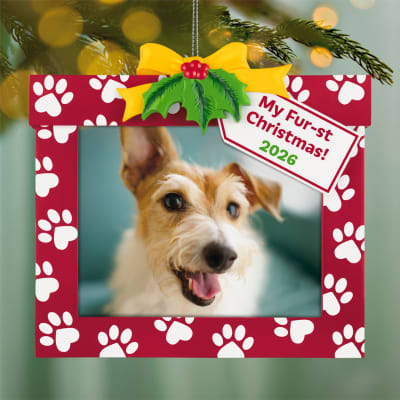 My Fur-st Christmas 2026 Photo Frame Ornament