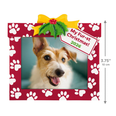 My Fur-st Christmas 2026 Photo Frame Ornament