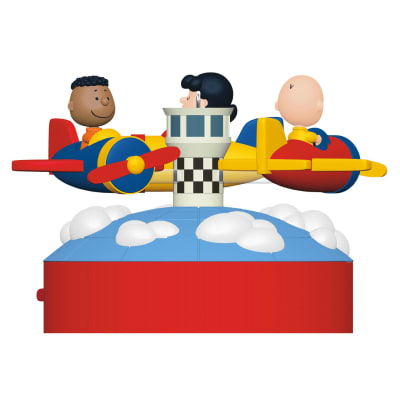 The Peanuts® Gang Off to the Races! Musical Ornament With Motion