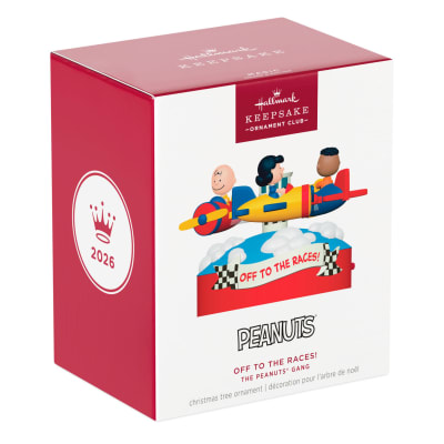 The Peanuts® Gang Off to the Races! Musical Ornament With Motion