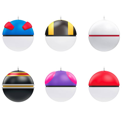Pokémon Poké Ball Ornaments, Set of 6