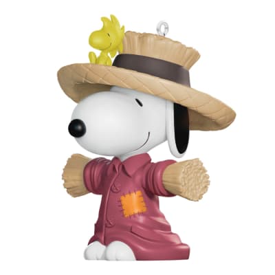 Mini The Peanuts® Gang Scarecrow Snoopy Ornament, 1.25
