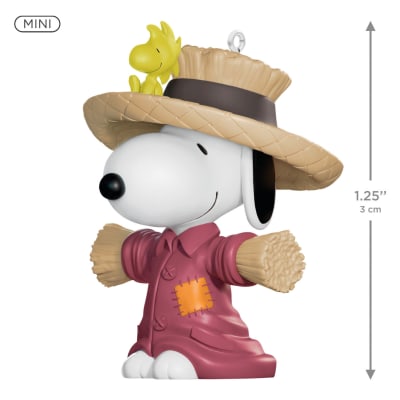 Mini The Peanuts® Gang Scarecrow Snoopy Ornament, 1.25