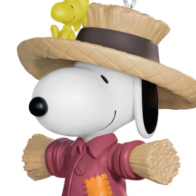 Mini The Peanuts® Gang Scarecrow Snoopy Ornament, 1.25