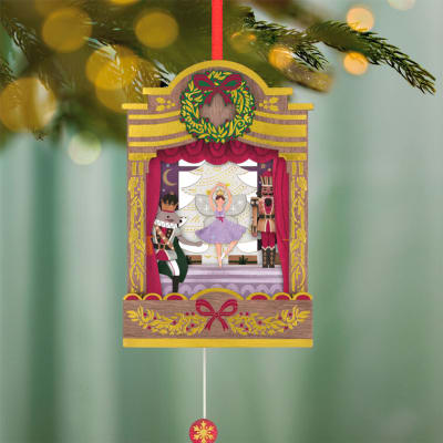 The Nutcracker Ballet Musical Papercraft Ornament With Motion