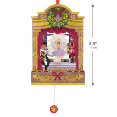 The Nutcracker Ballet Musical Papercraft Ornament With Motion