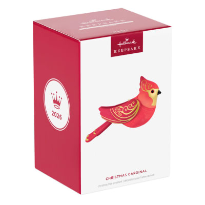 Christmas Cardinal Ornament With Light